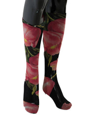 Dolce & Gabbana Multicolor Floral Tulip Nylon Socks - Hosiery