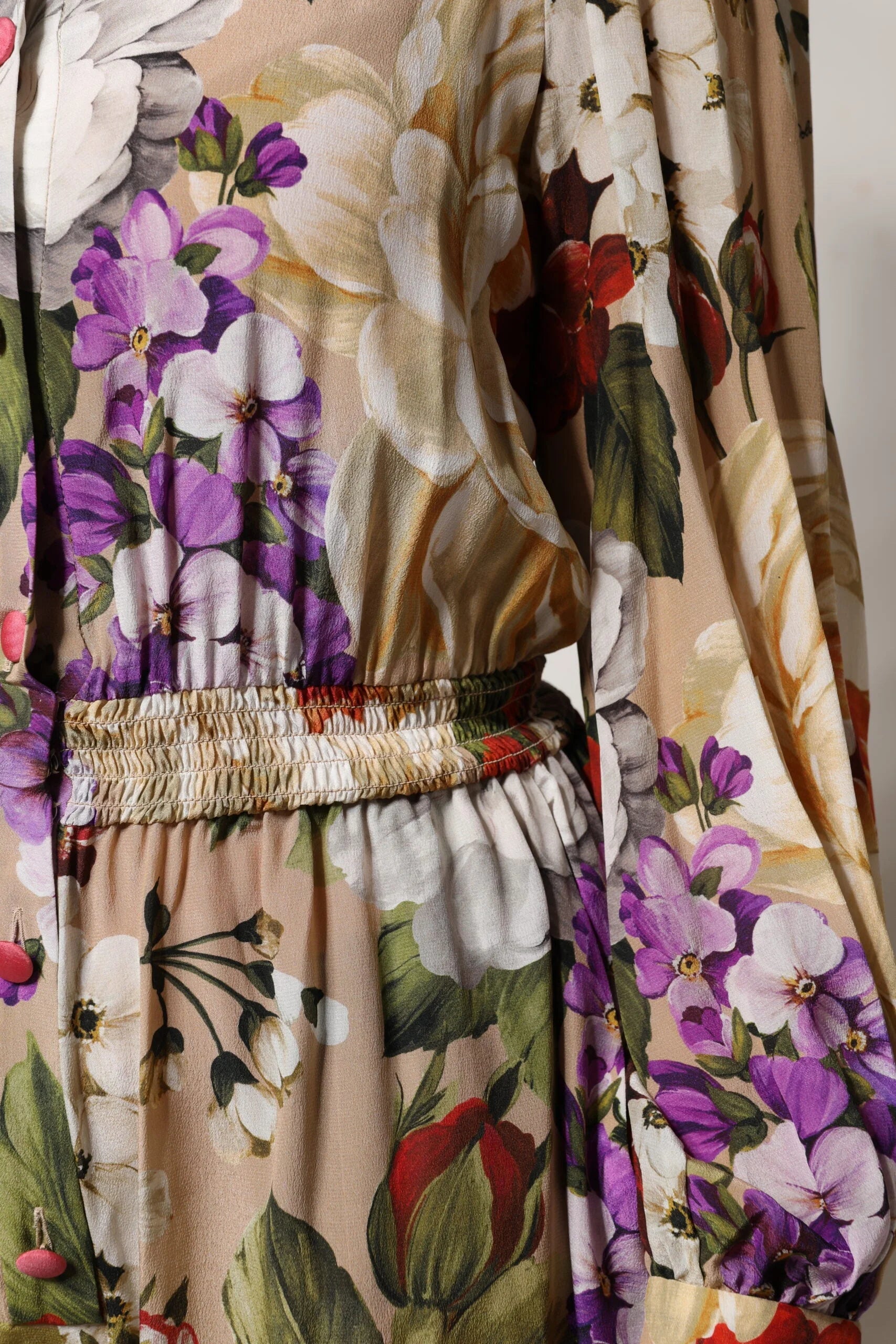 Dolce & Gabbana Multicolor Floral Wide Leg Jumpsuit Dress - One-Pieces