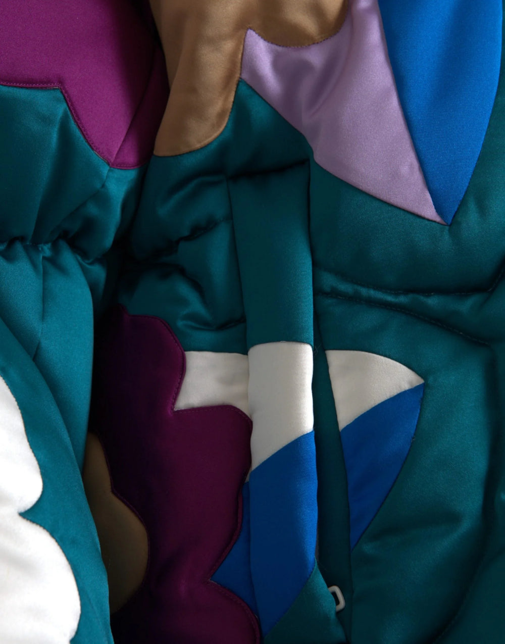 Dolce & Gabbana Multicolor Floral Windbreaker Puffer Jacket - IT52 | XL - Windbreakers