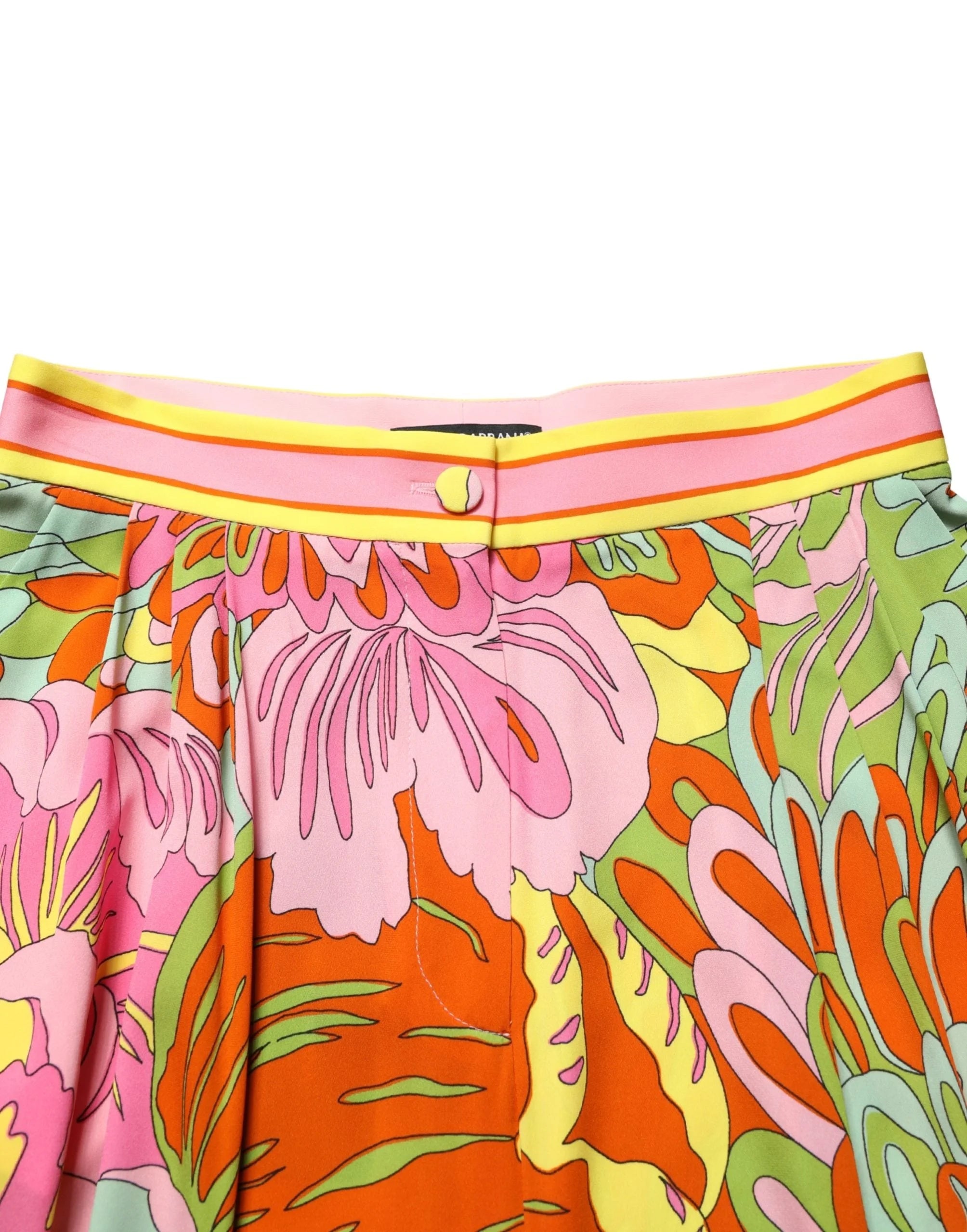 Pantalon croisé Dolce & Gabbana multicolore à imprimé floral