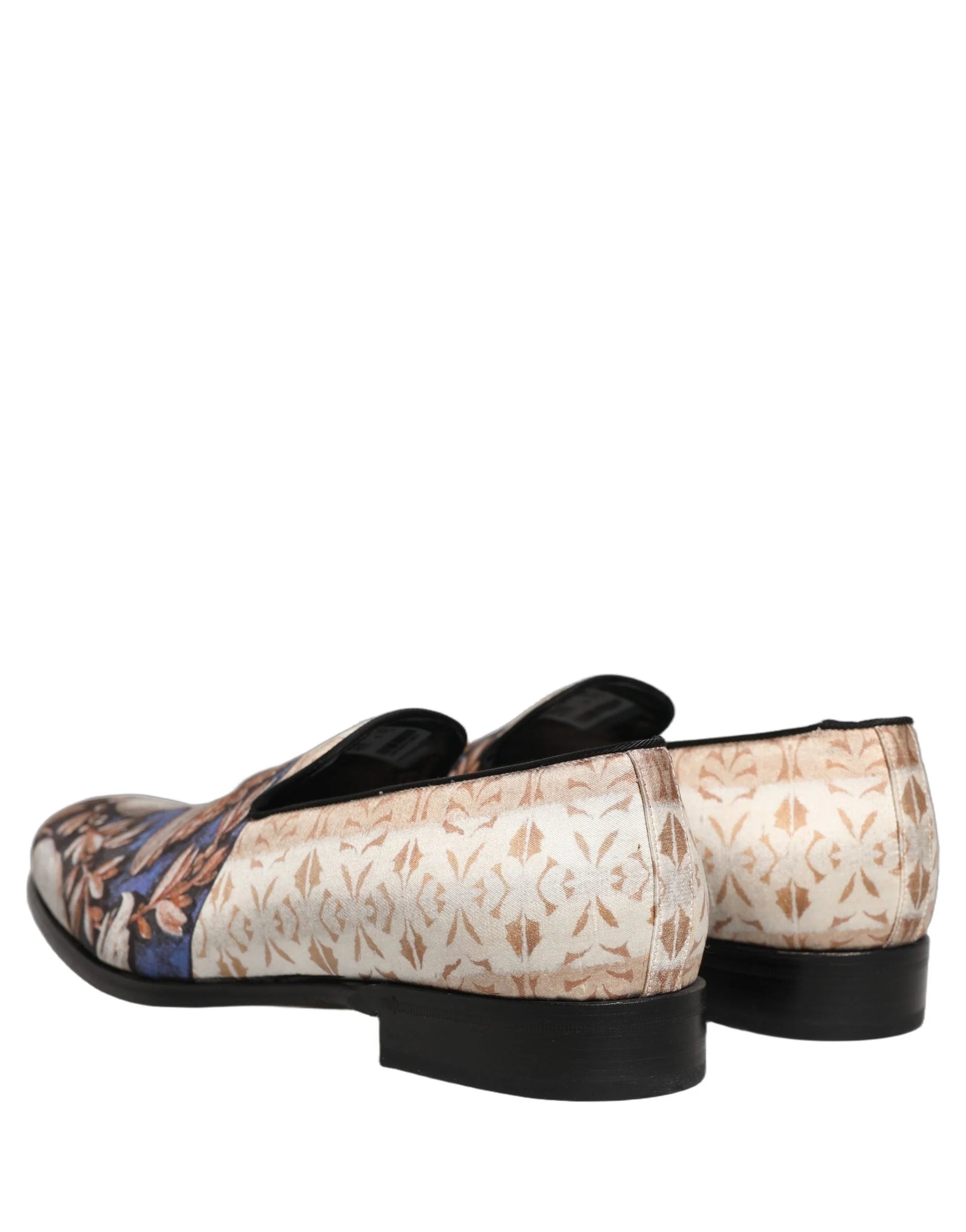 Dolce & Gabbana Multicolor Fruit Print Velvet Loafers Shoes - EU44/US11