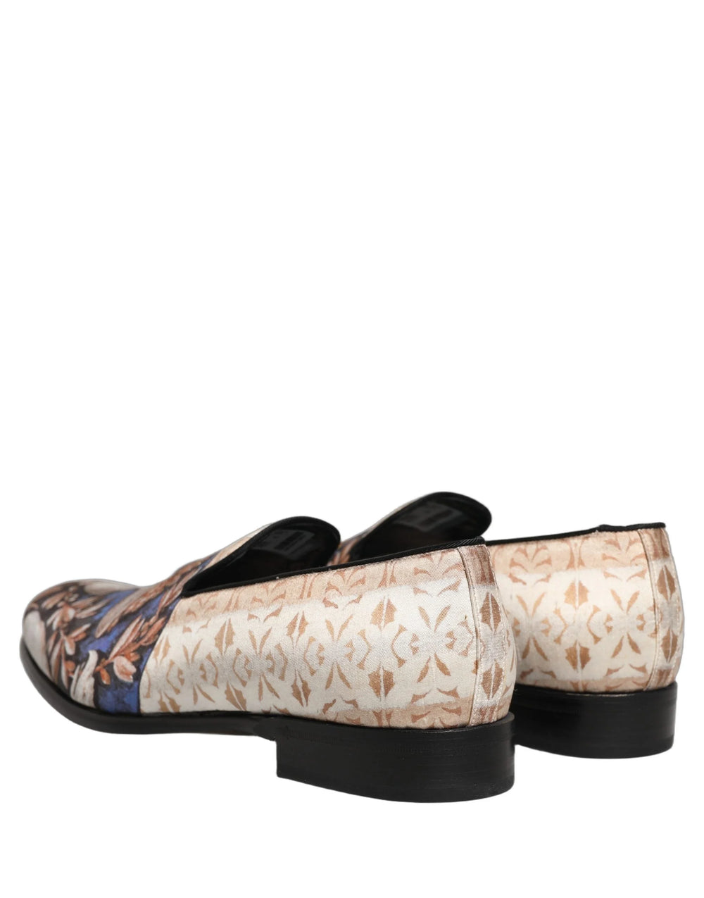 Dolce & Gabbana Multicolor Fruit Print Velvet Loafers Shoes - EU44/US11