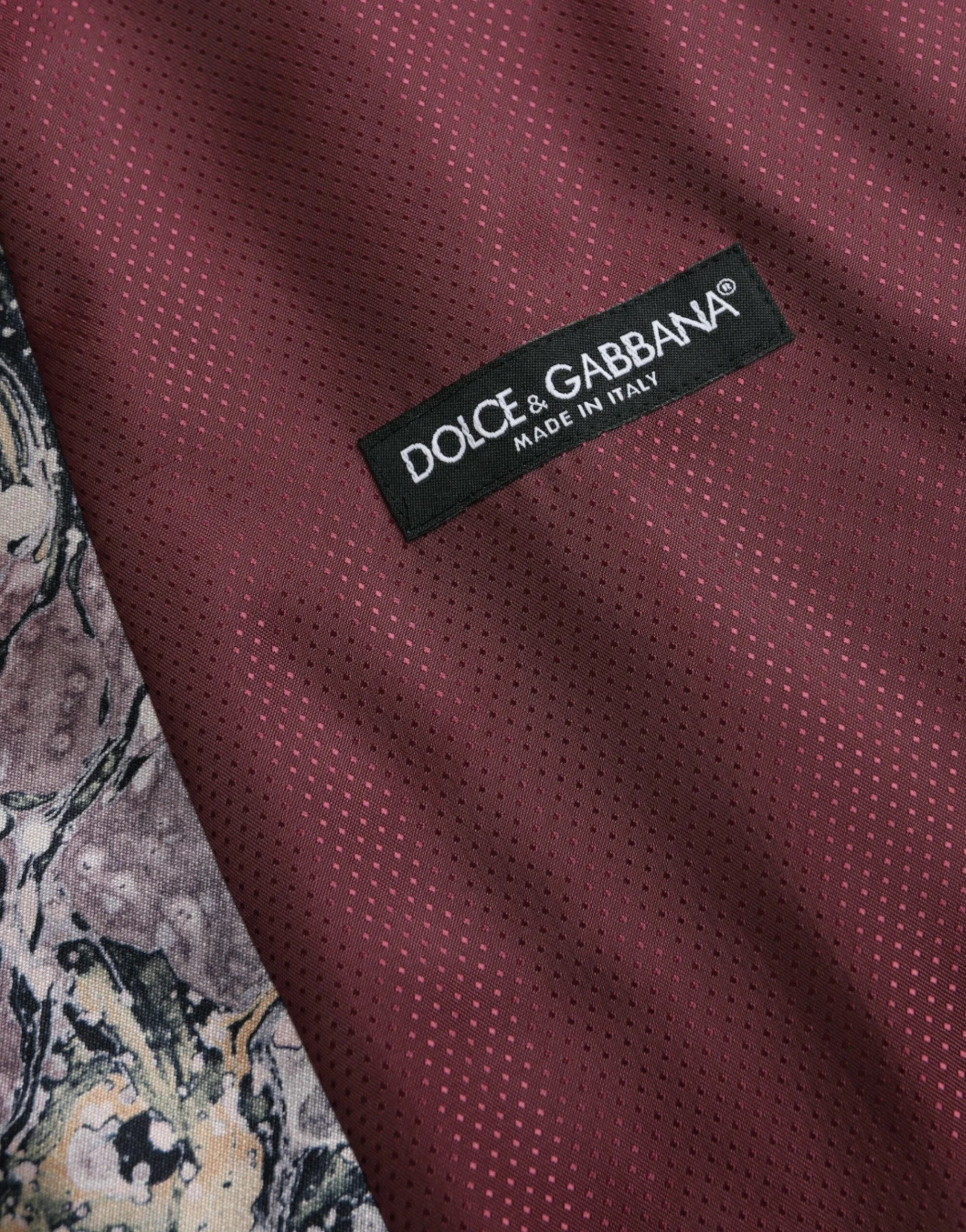 Dolce & Gabbana Multicolor Galaxy Silk Waistcoat Formal Vest - IT48 | M - Vests