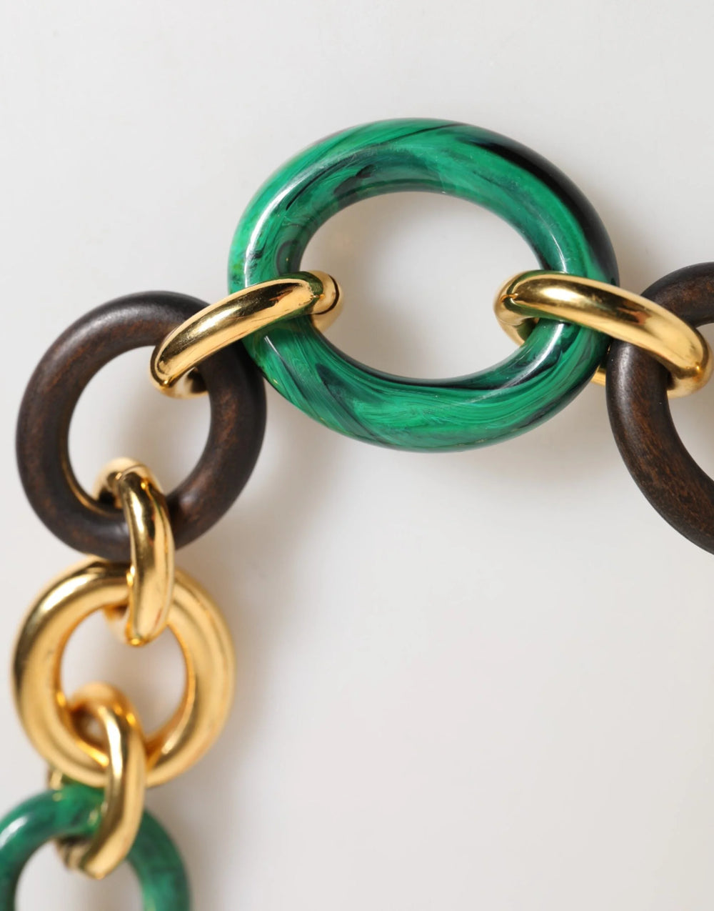 Dolce & Gabbana Multicolor Gold Brass Tiger Lily Floral Chai Necklace - Necklaces