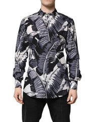 Dolce & Gabbana Multicolor GOLD Cotton Banana Leaf Print Shirt - IT41 | L - Shirts