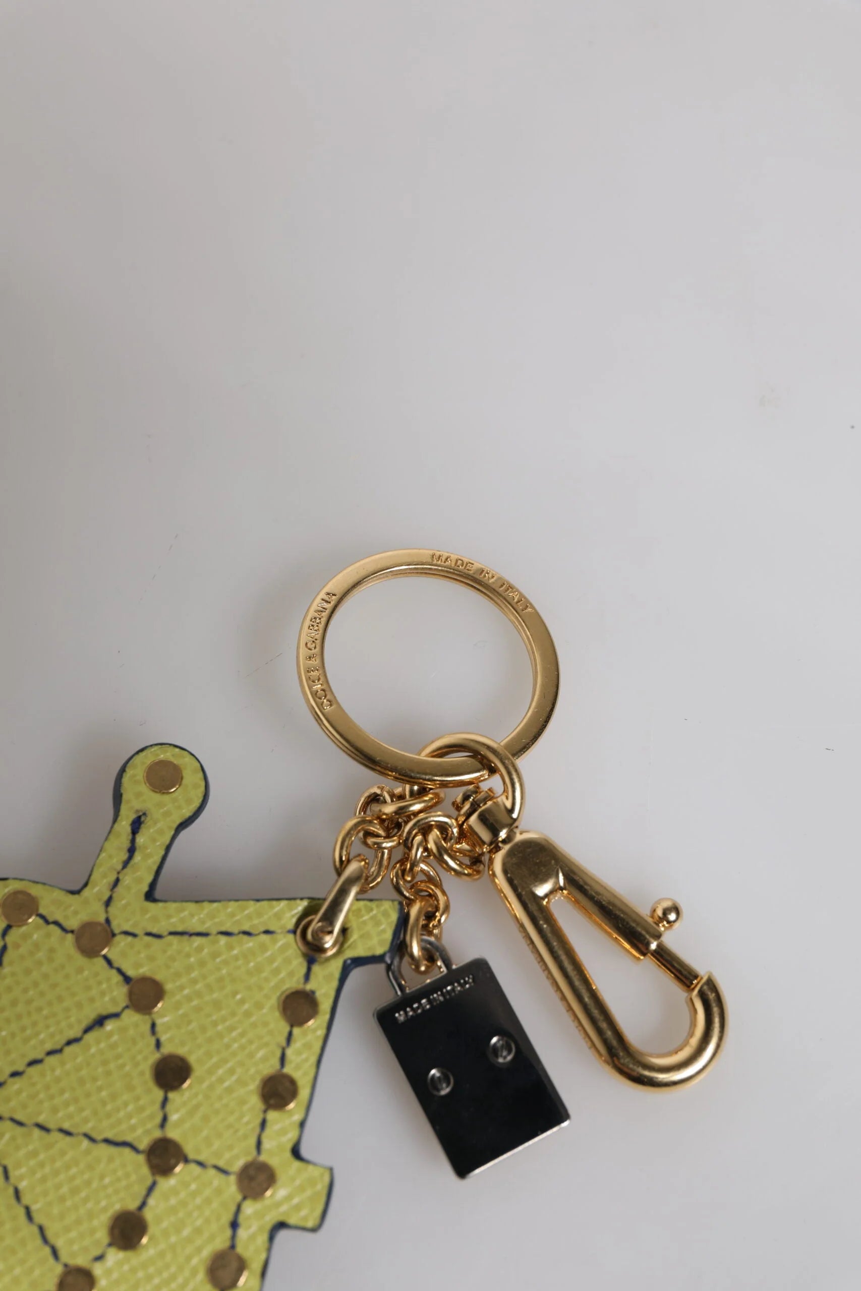Dolce & Gabbana Multicolor Gold Tone Carretto Keychain Keyring - Keychains