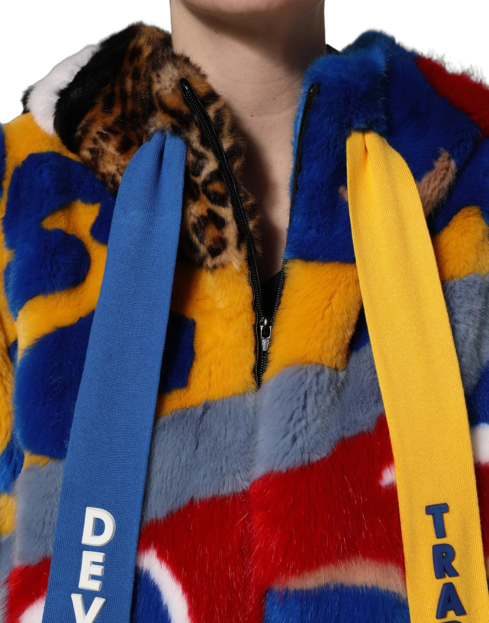 Dolce & Gabbana Multicolor Graffiti Print Zip Hooded Jacket - IT42|M