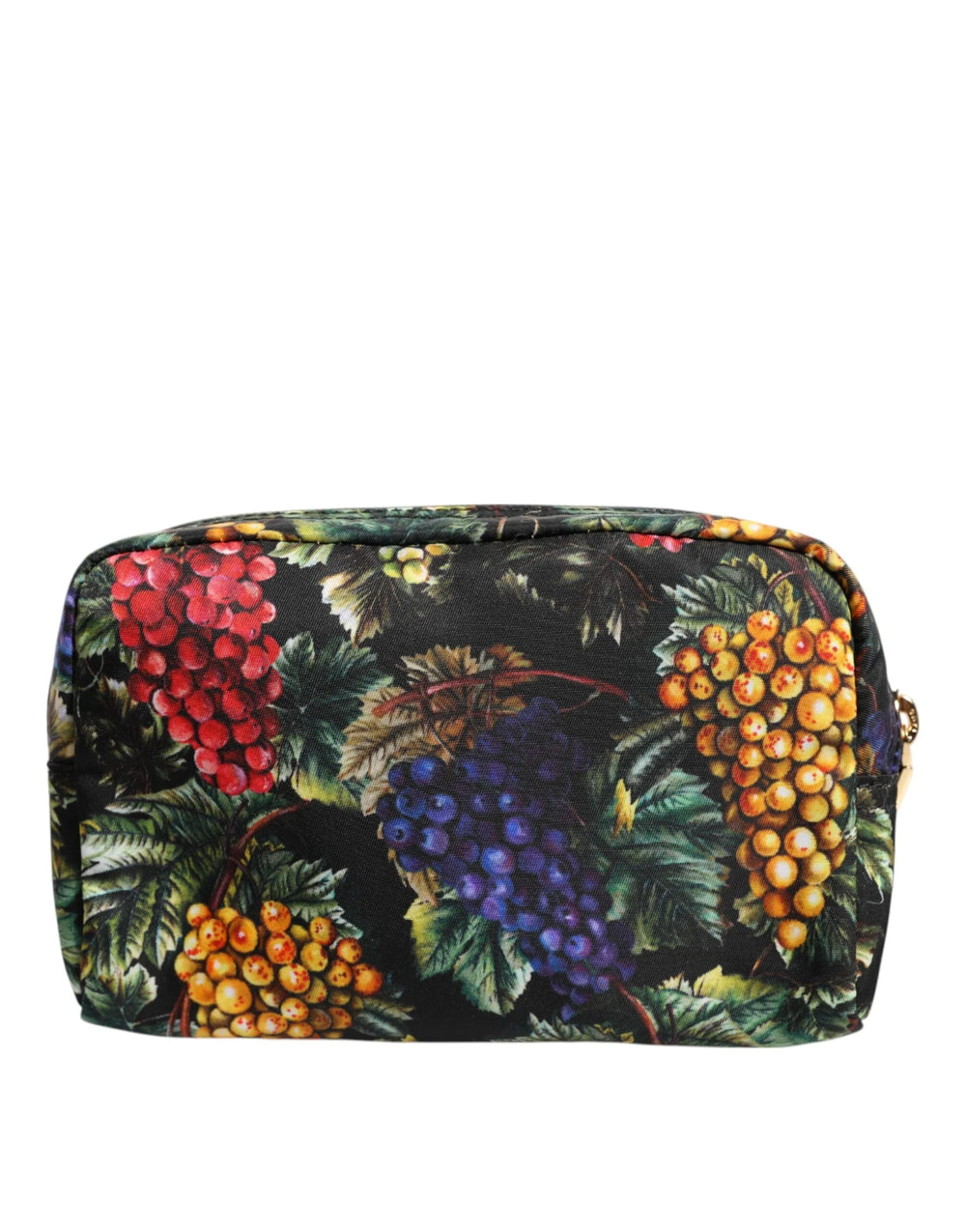 Dolce & Gabbana Multicolor Grape Print Clutch Logo Plaque Pouch Bag - Clutch Bags
