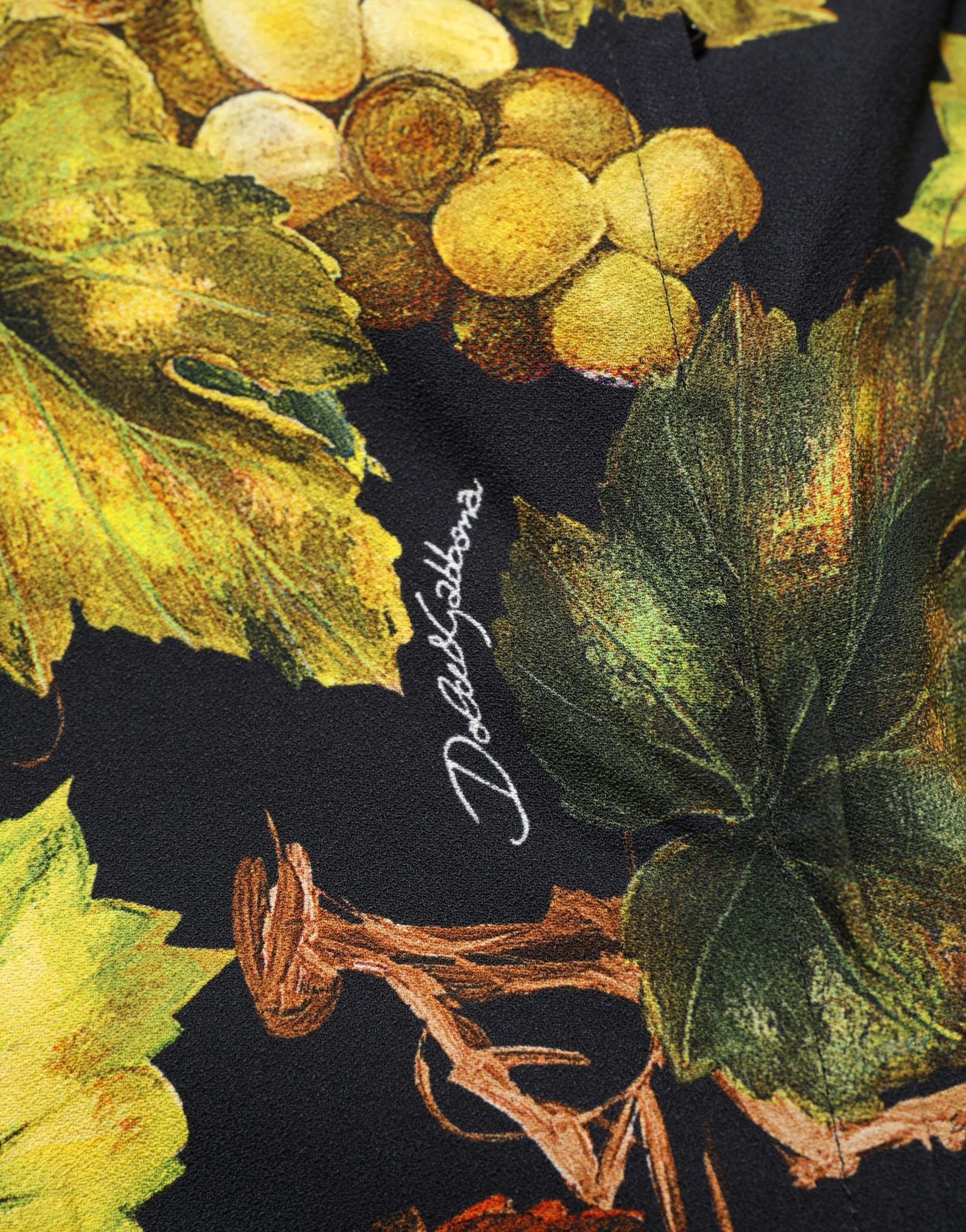 Dolce & Gabbana Multicolor Grape Print LongSleeve Midi Dress - IT38 | XS