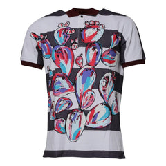 Dolce & Gabbana Multicolor Graphic Collared Polo T-shirt - IT52 | XL - Polos
