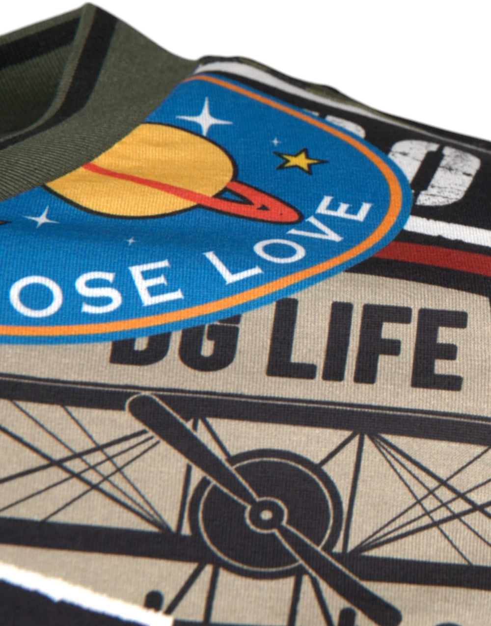 Dolce & Gabbana Multicolor Graphic Print Cotton Crew Neck T-shirt - T-Shirts