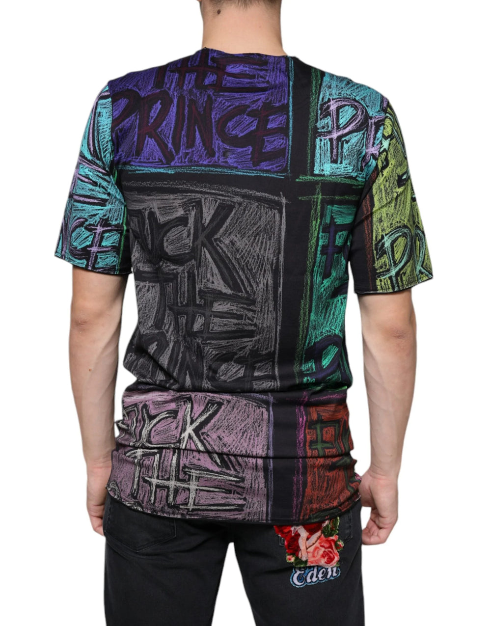 Dolce & Gabbana Multicolor Graphic Print Cotton T-shirt - IT44 | XS - T-Shirts