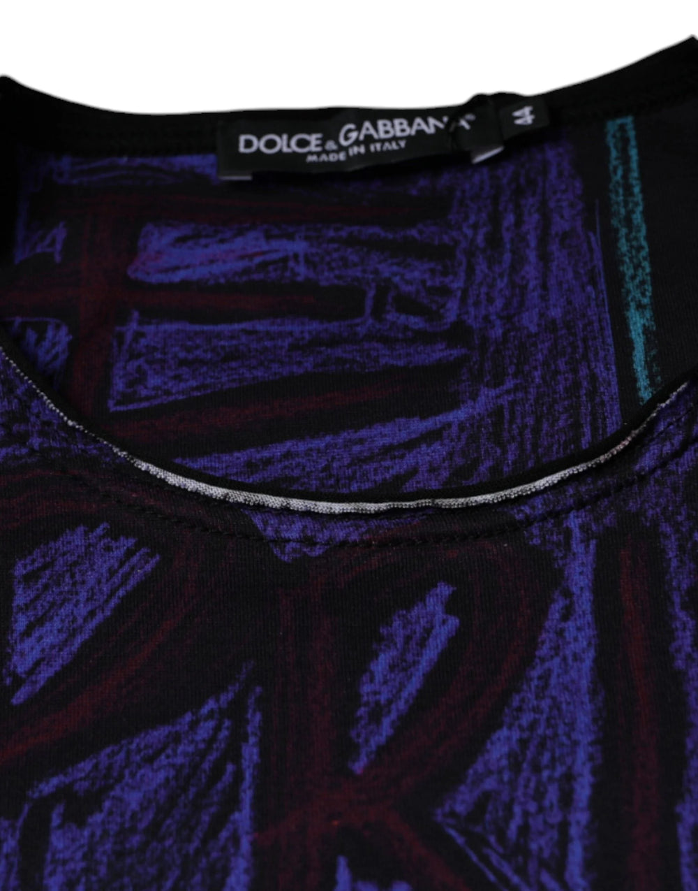 Dolce & Gabbana Multicolor Graphic Print Cotton T-shirt - IT44 | XS - T-Shirts