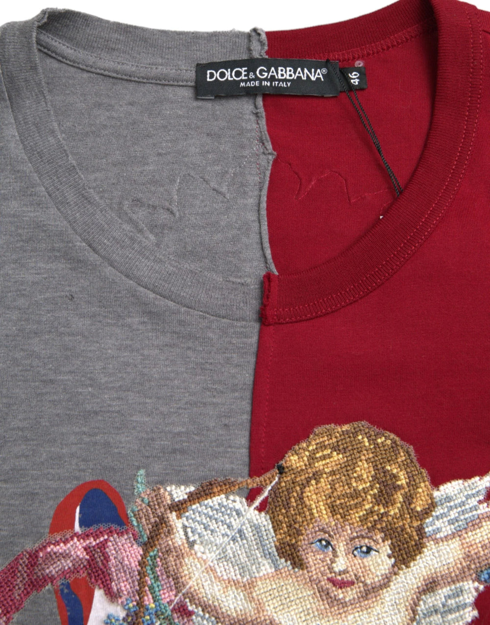 Dolce & Gabbana Multicolor Graphic Short Sleeve T-shirt - IT46 | S - T-Shirts