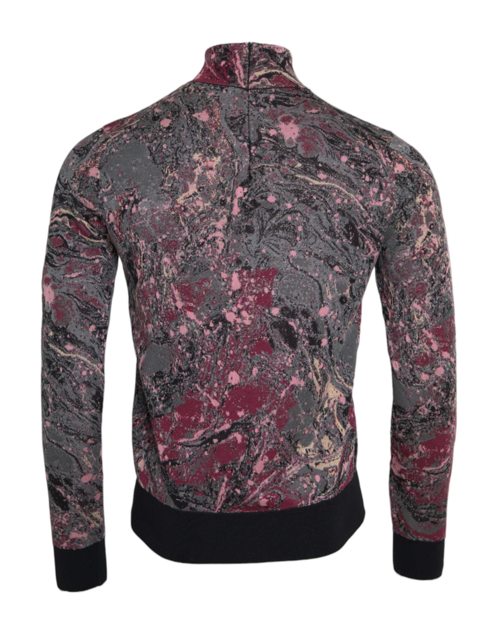 Dolce & Gabbana Multicolor Graphic Turtle Neck Men Sweater - IT46 | S - Sweaters
