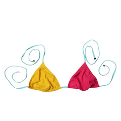 Dolce & Gabbana Multicolor Halter Beachwear Bikini Top Swimwear - IT2 | S - Swimwear Tops