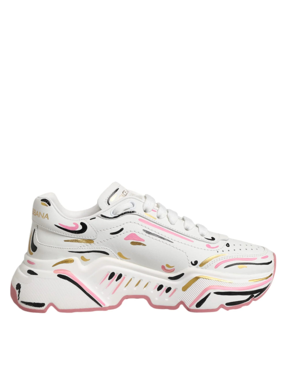 Dolce & Gabbana Multicolor Hand Painted DAYMASTER Sneaker Shoes - EU35/US4.5 - Sneakers