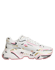 Dolce & Gabbana Multicolor Hand Painted DAYMASTER Sneaker Shoes - EU35/US4.5 - Sneakers