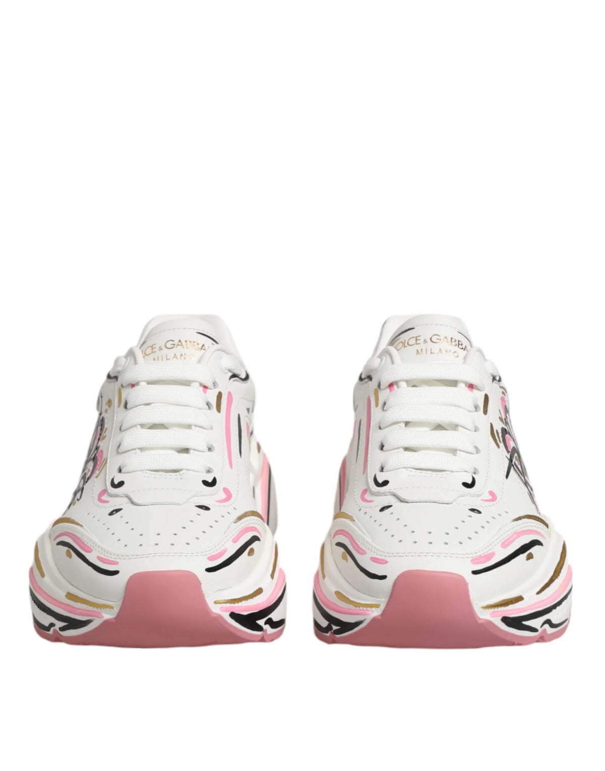 Dolce & Gabbana Multicolor Handgeschilderde DAYMASTER Sneaker Schoenen - EU35/US4.5