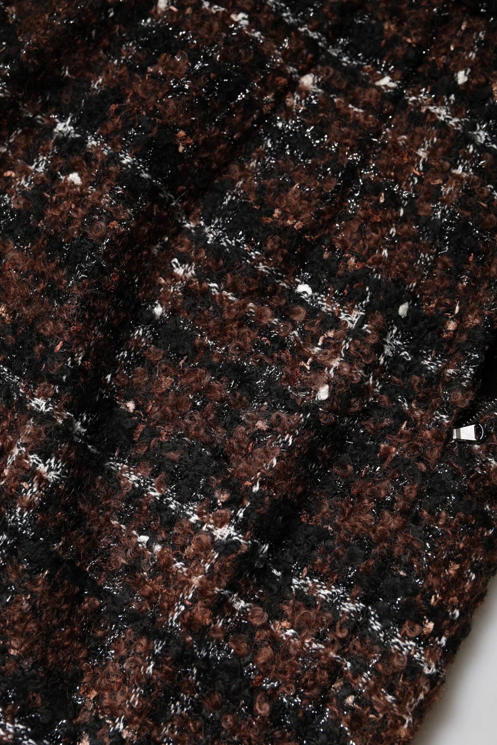 Dolce & Gabbana Multicolor High Waist Tartan Tweed Pencil Cut Skirt - Skirts