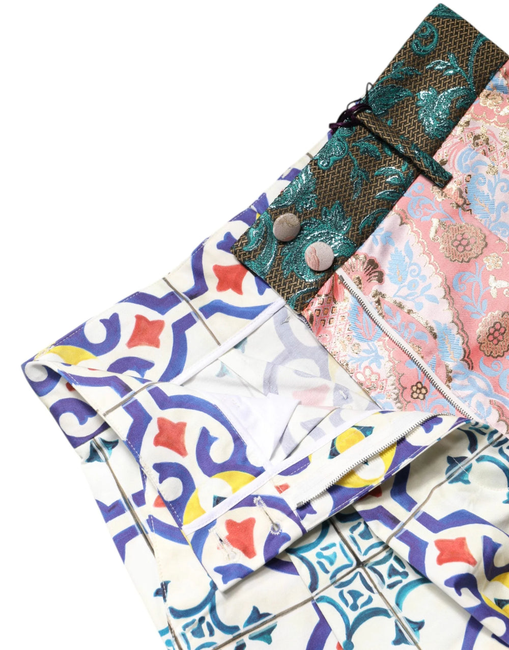 Dolce & Gabbana Multicolor High Waist Women Hot Pants Shorts - Short Trousers