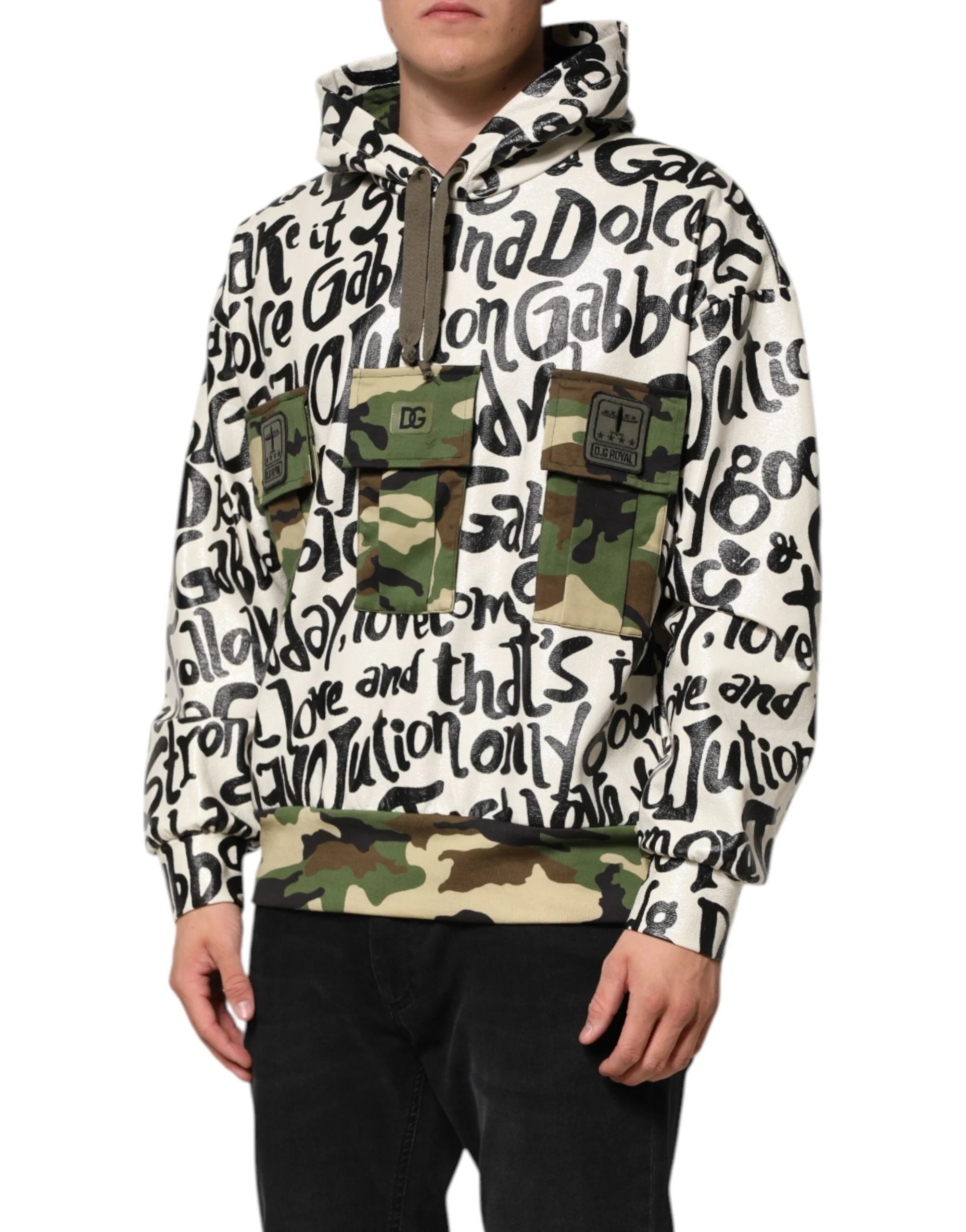 Dolce & Gabbana Multicolor Hooded DGMania Sweatshirt Sweater - Hoodies