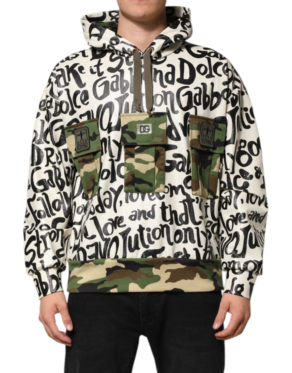 Dolce & Gabbana Multicolor Hooded DGMania Sweatshirt Sweater - Hoodies