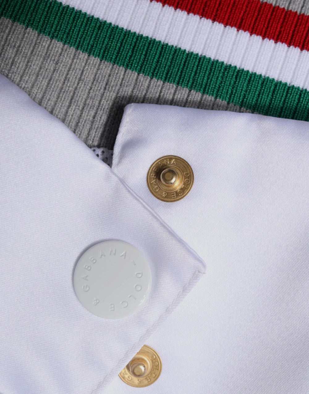 Dolce & Gabbana Multicolor Italia Button Down Bomber Jacket - Bomber Jackets