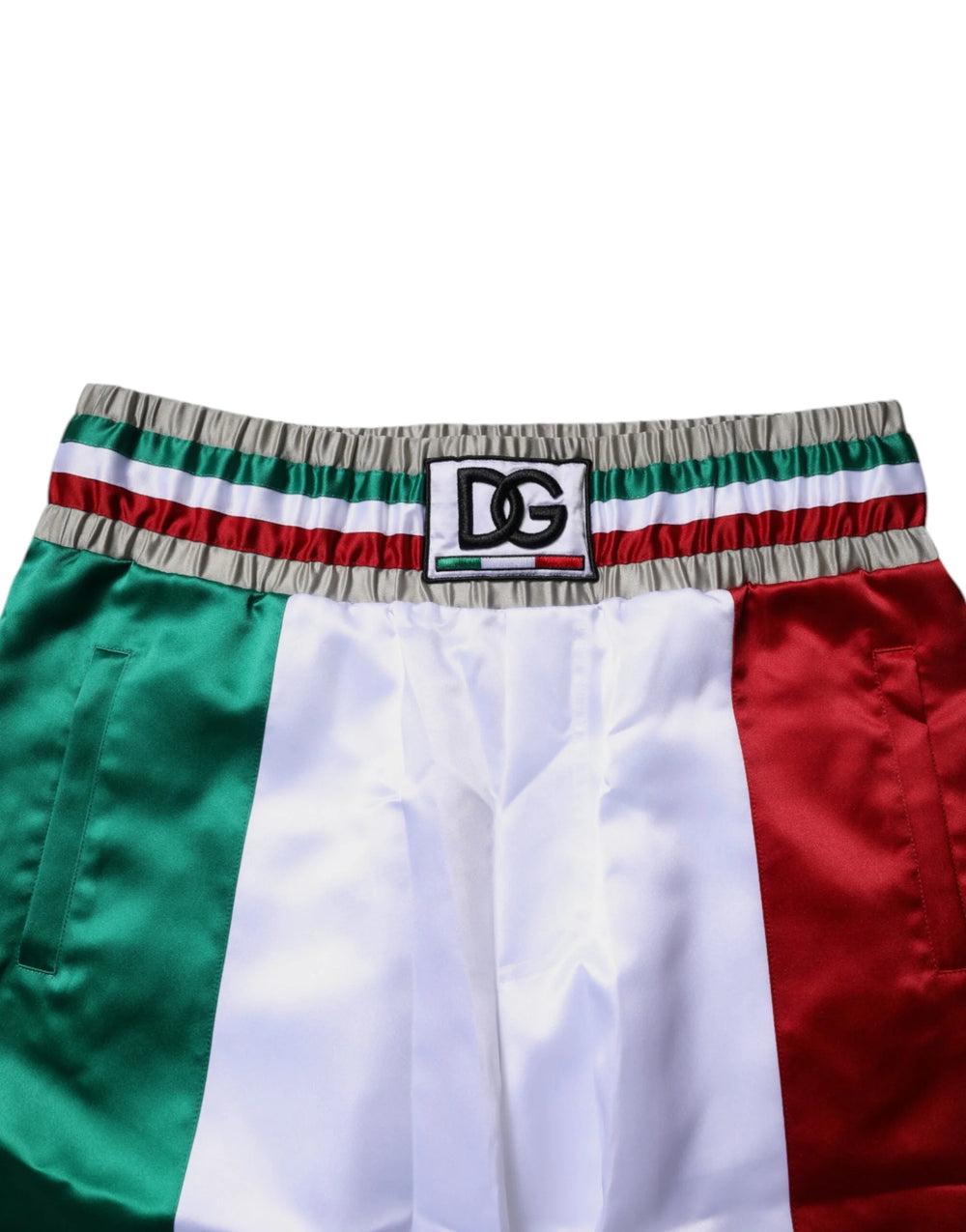 Dolce & Gabbana Multicolor Italia Polyester Bermuda Shorts - IT50 | L - Bermudas