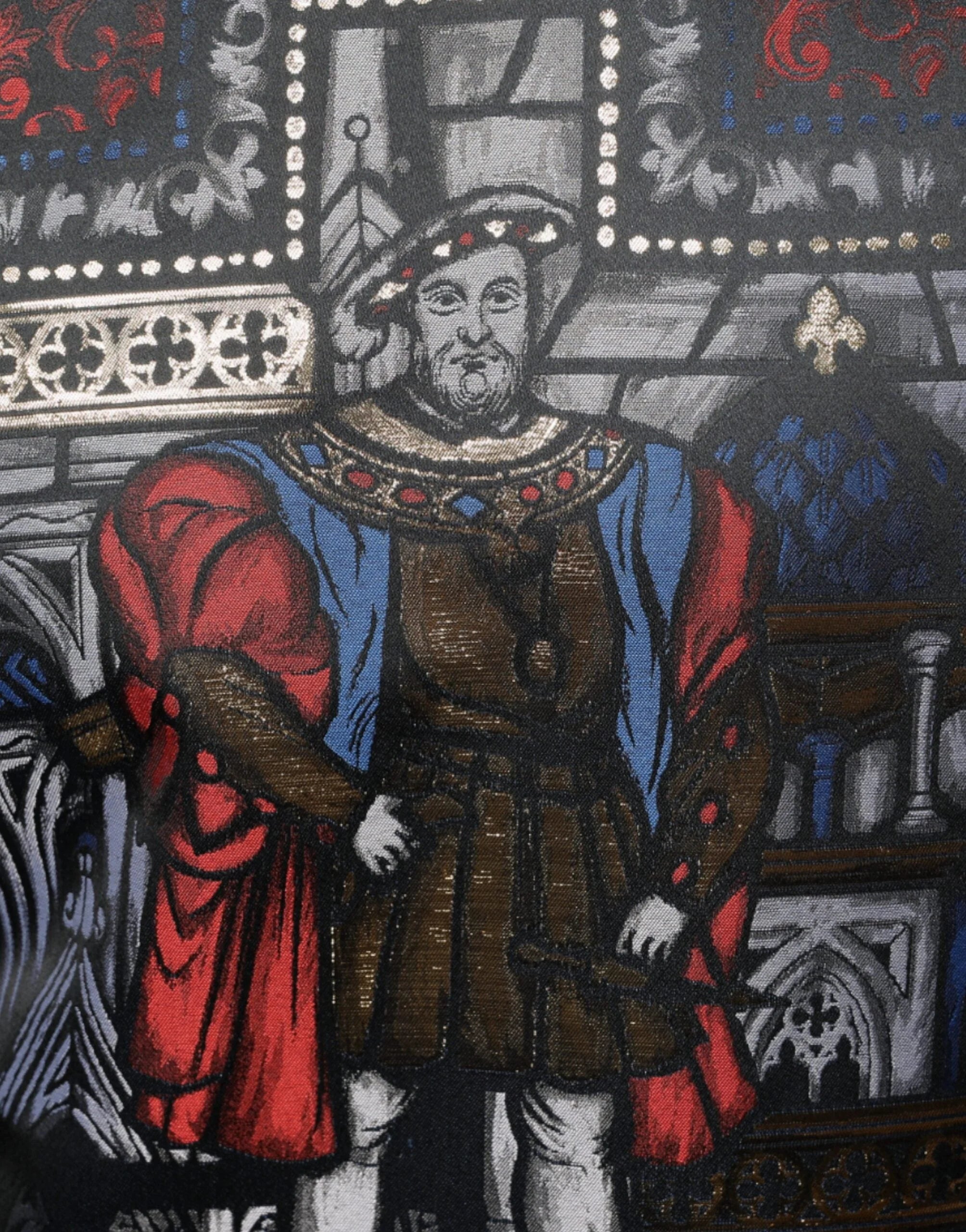 Dolce & Gabbana Multicolor Jacquard Crew Neck Sweatshirt Sweater - IT44 | XS - Sweatshirts