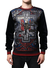 Dolce & Gabbana Multicolor Jacquard Crew Neck Sweatshirt Sweater - IT44 | XS - Sweatshirts