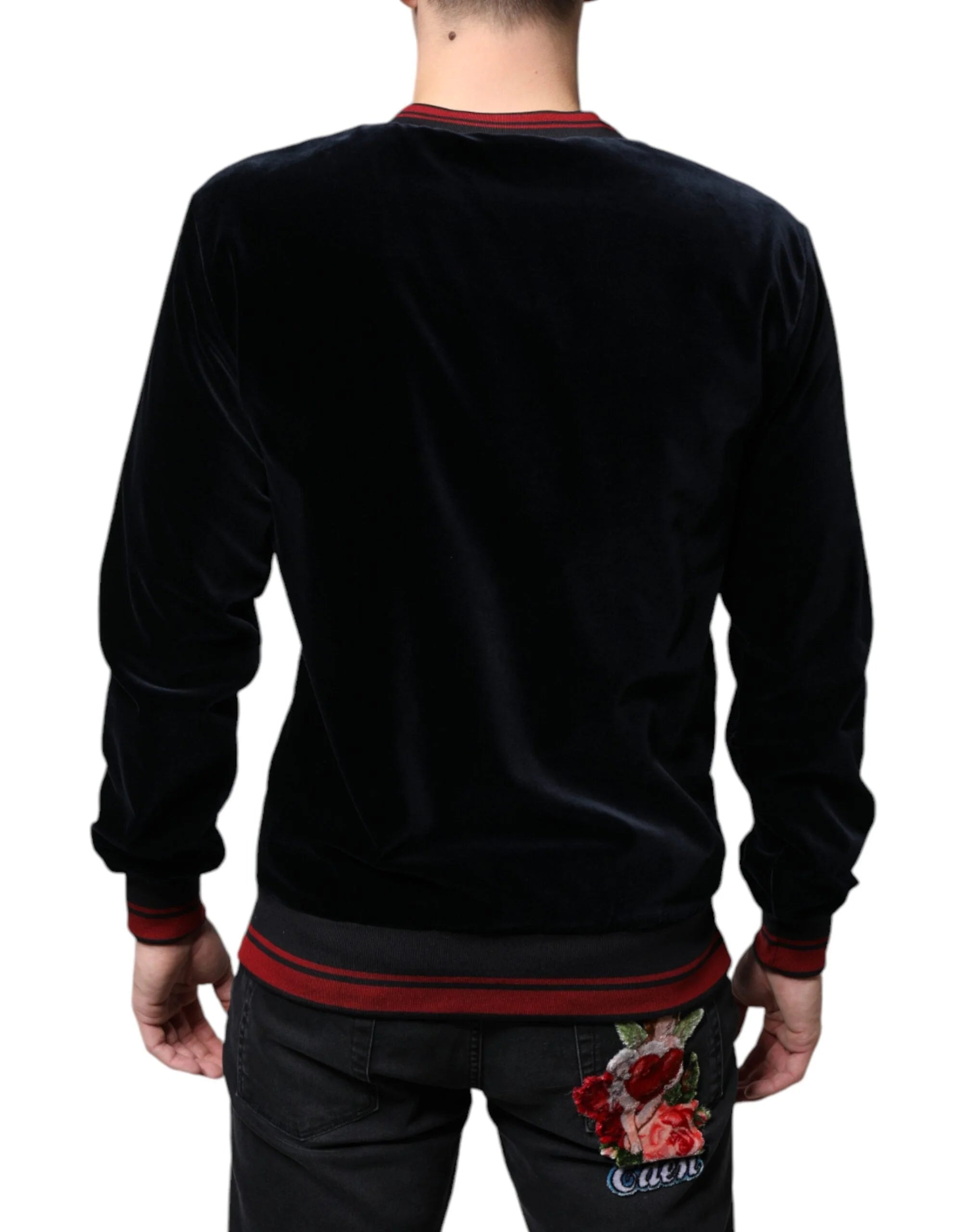 Dolce & Gabbana Multicolor Jacquard Crew Neck Sweatshirt Sweater - IT44 | XS - Sweatshirts