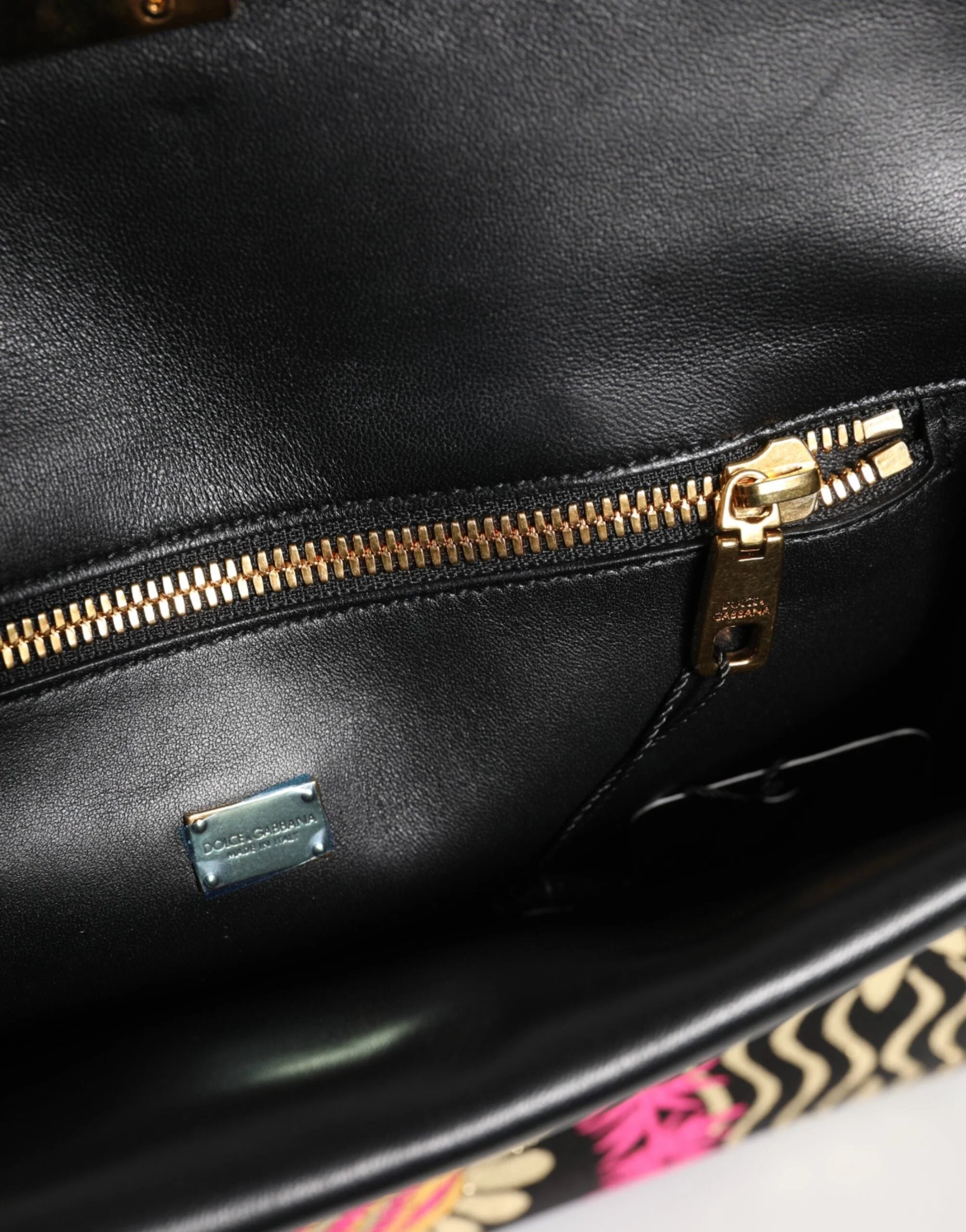 Dolce & Gabbana Multicolor Jacquard Floral Document Briefcase Bag - Briefcases