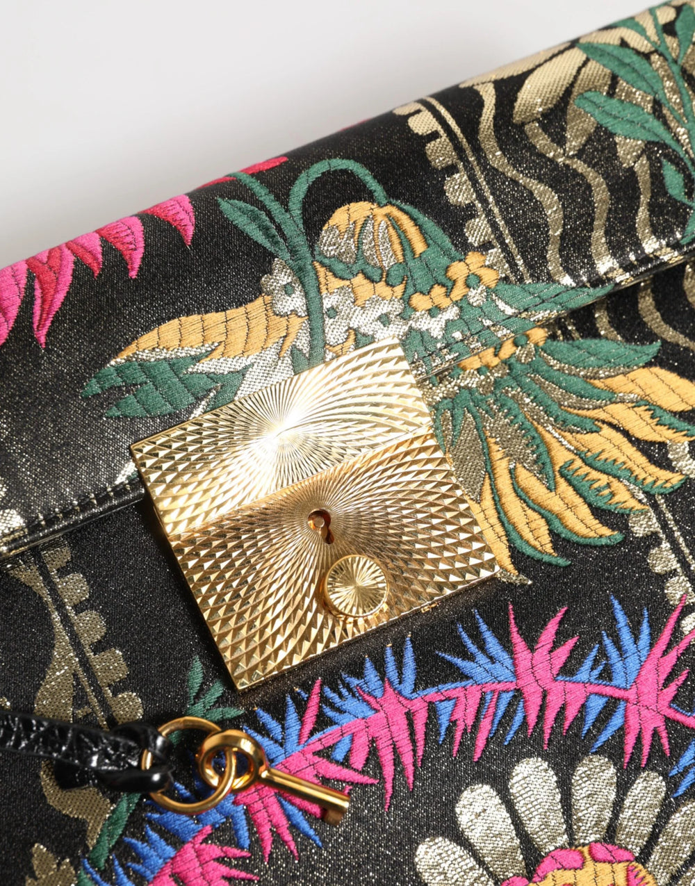 Dolce & Gabbana Multicolor Jacquard Floral Document Briefcase Bag - Briefcases