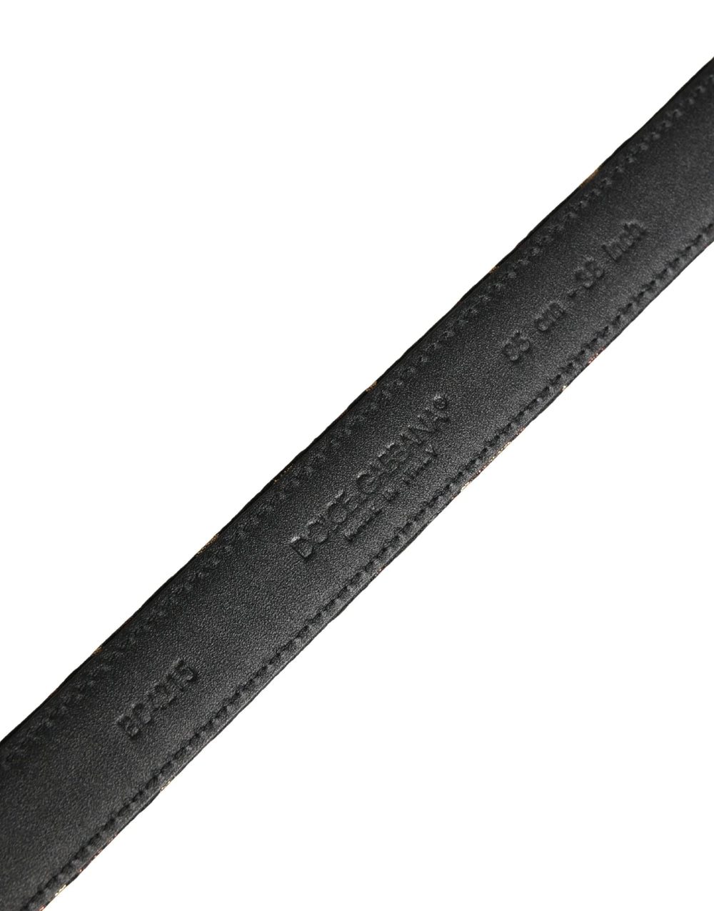 Dolce & Gabbana Multicolor Jacquard Silver Metal Buckle Belt - 95 cm / 38 Inches