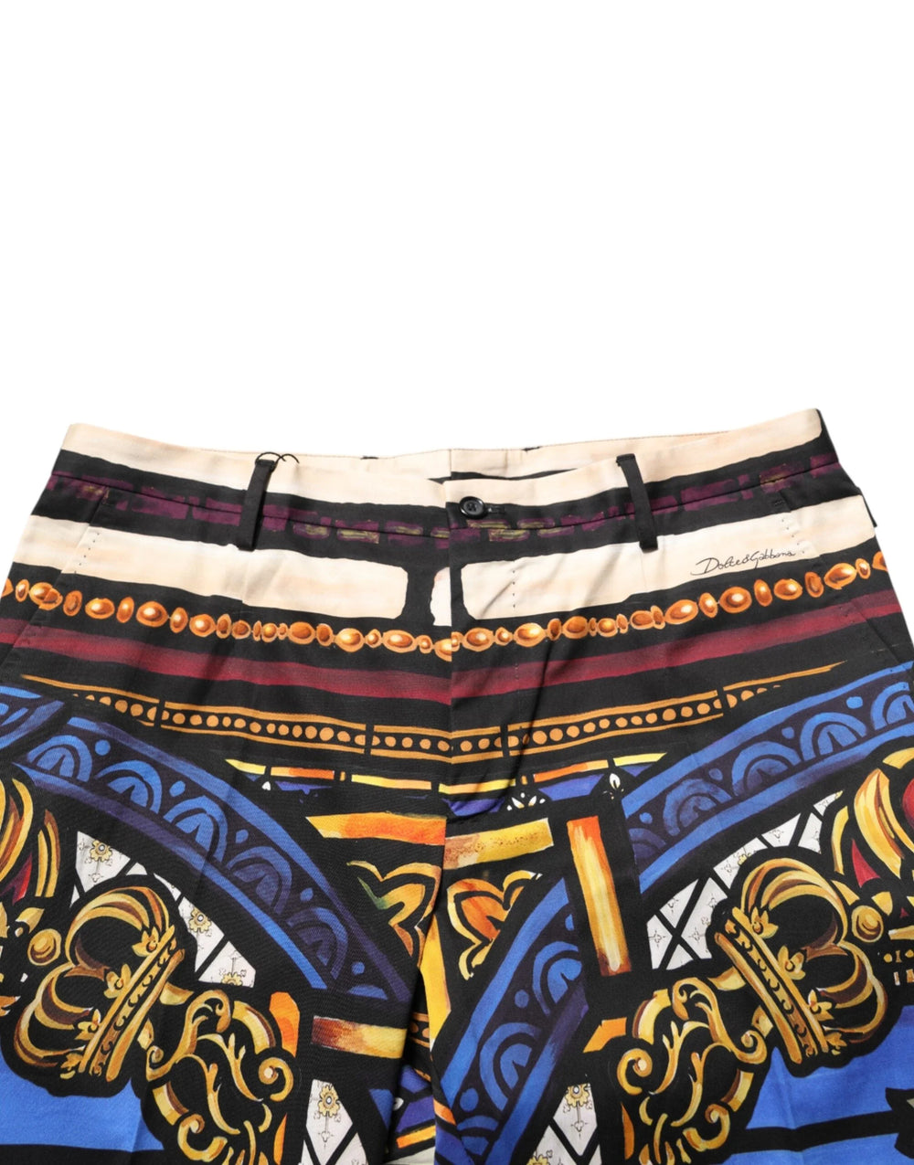 Dolce & Gabbana Multicolor Julias Ceasar Print Tapered Pants - Chinos