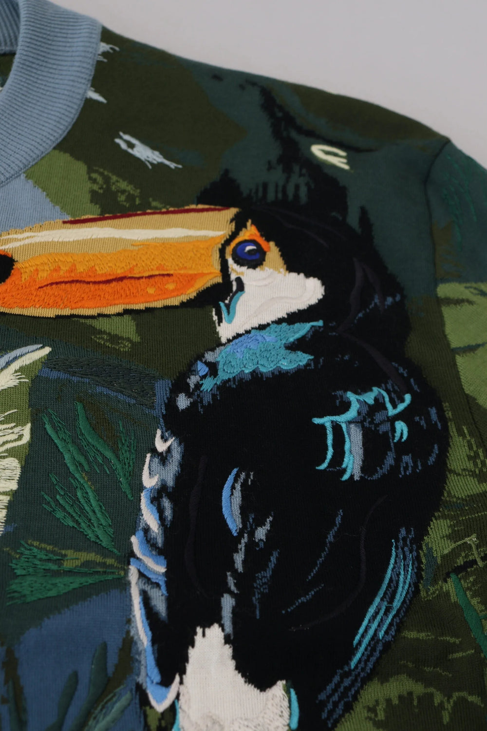 Dolce & Gabbana Multicolor Jungle Wool Pullover Logo Sweater - IT50 | L - Sweaters