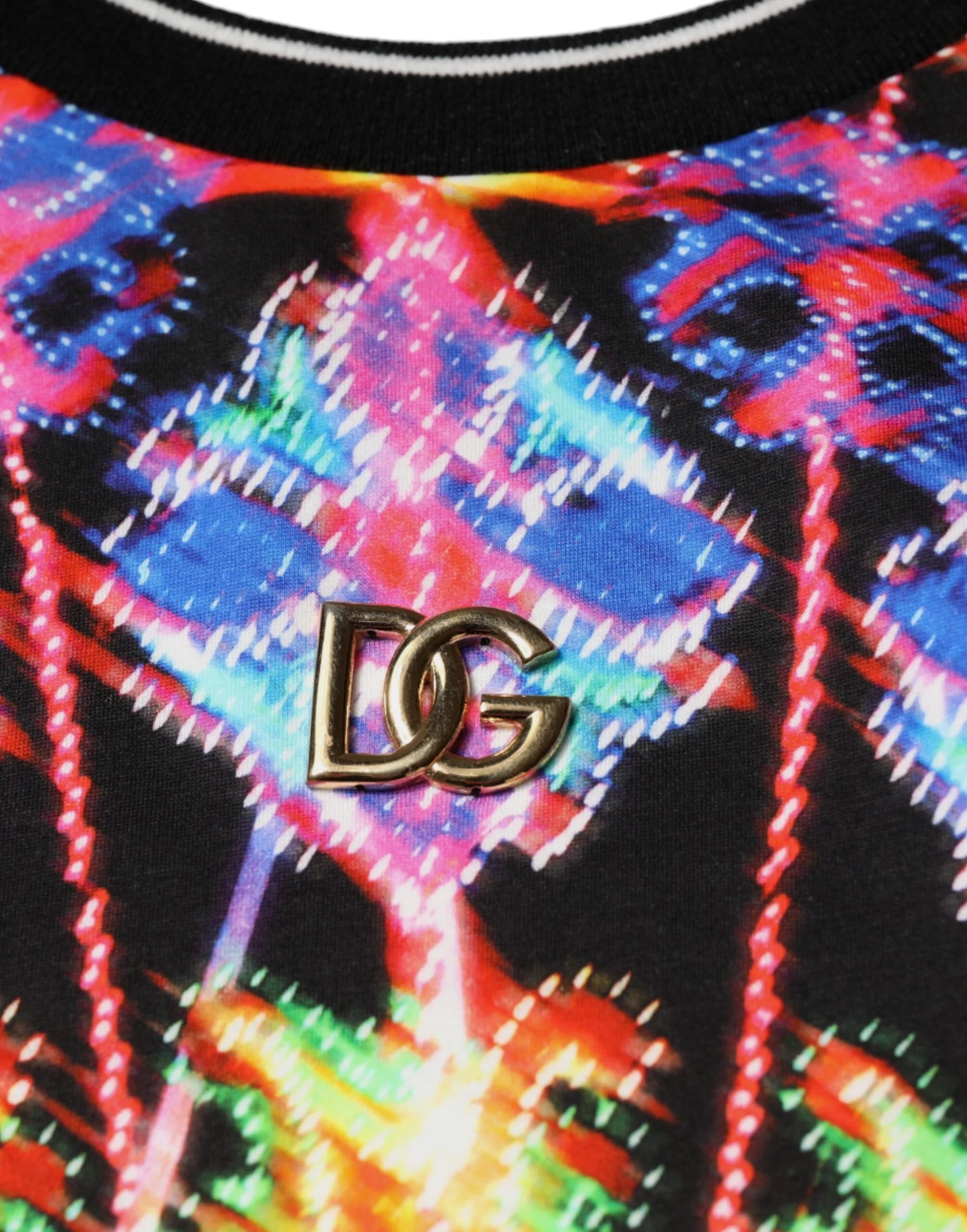 Dolce & Gabbana Multicolor Kaleidoscope Men Short Sleeves T-shirt - IT58 | 3XL - T-Shirts