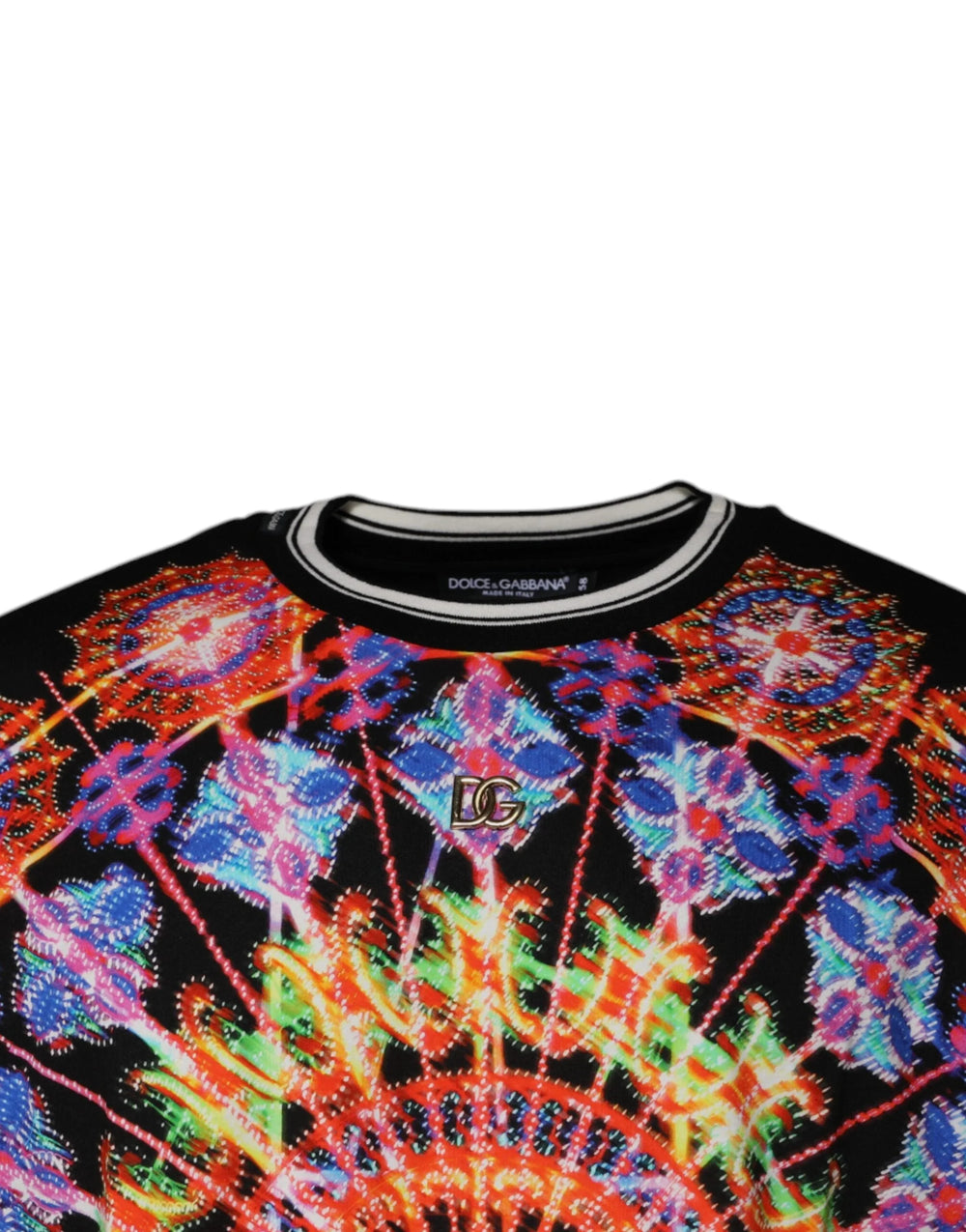 Dolce & Gabbana Multicolor Kaleidoscope Men Short Sleeves T-shirt - IT58 | 3XL - T-Shirts