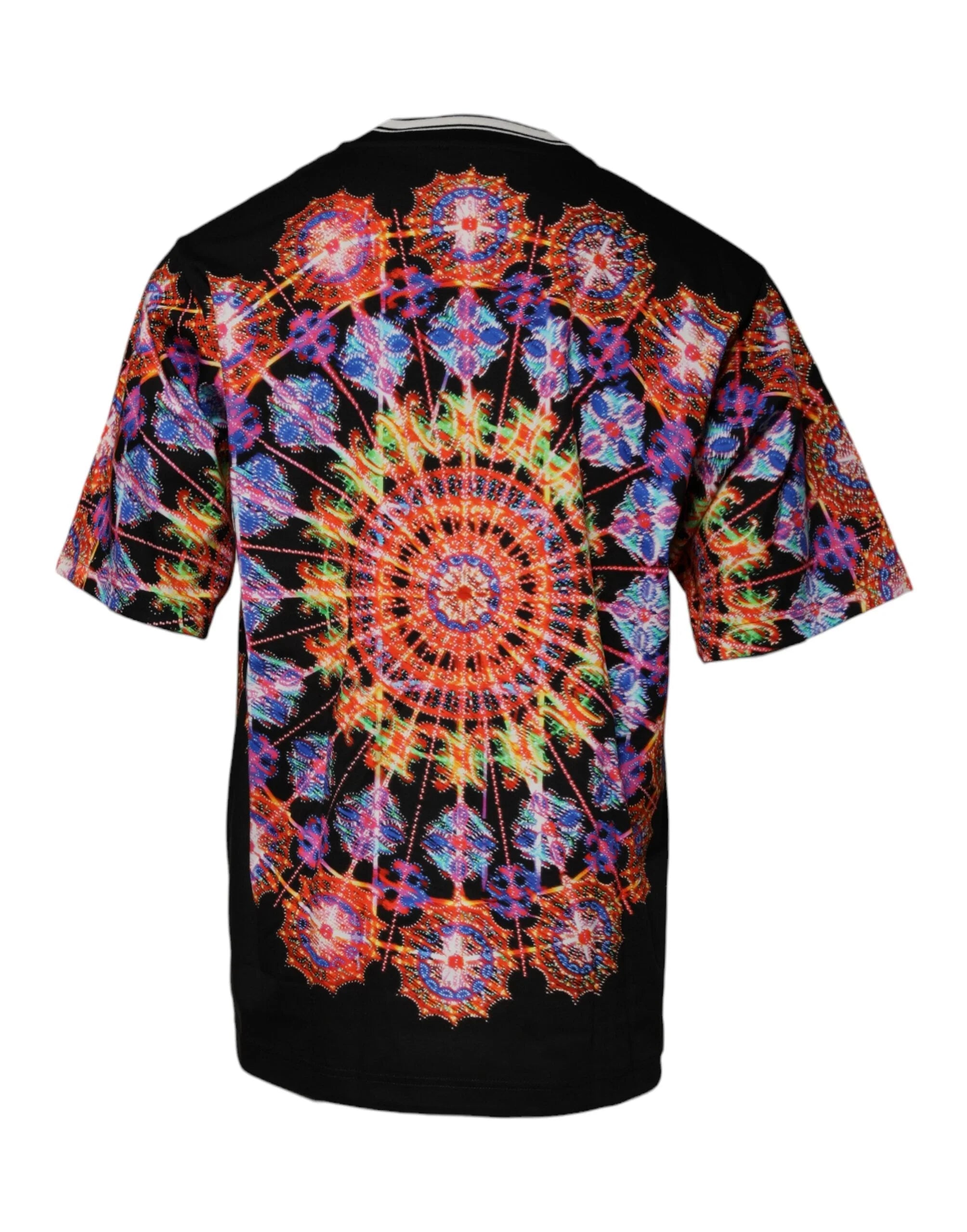 Dolce & Gabbana Multicolor Kaleidoscope Men Short Sleeves T-shirt - IT58 | 3XL - T-Shirts