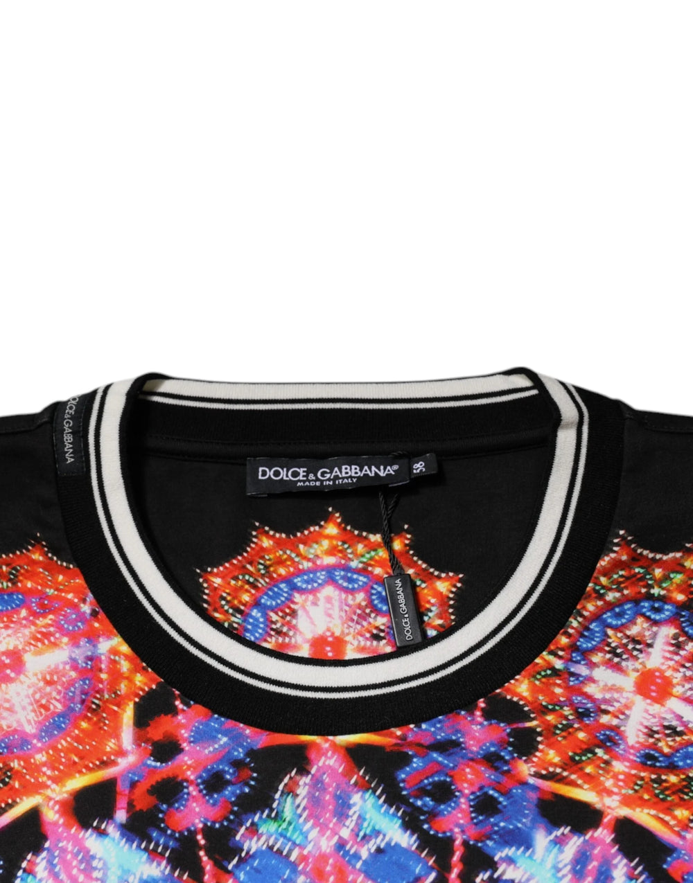 Dolce & Gabbana Multicolor Kaleidoscope Men Short Sleeves T-shirt - IT58 | 3XL - T-Shirts