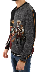 Dolce & Gabbana Multicolor KING Knight Monkey Knitted Cashmere Wool Sweater - IT48 | M - Sweaters