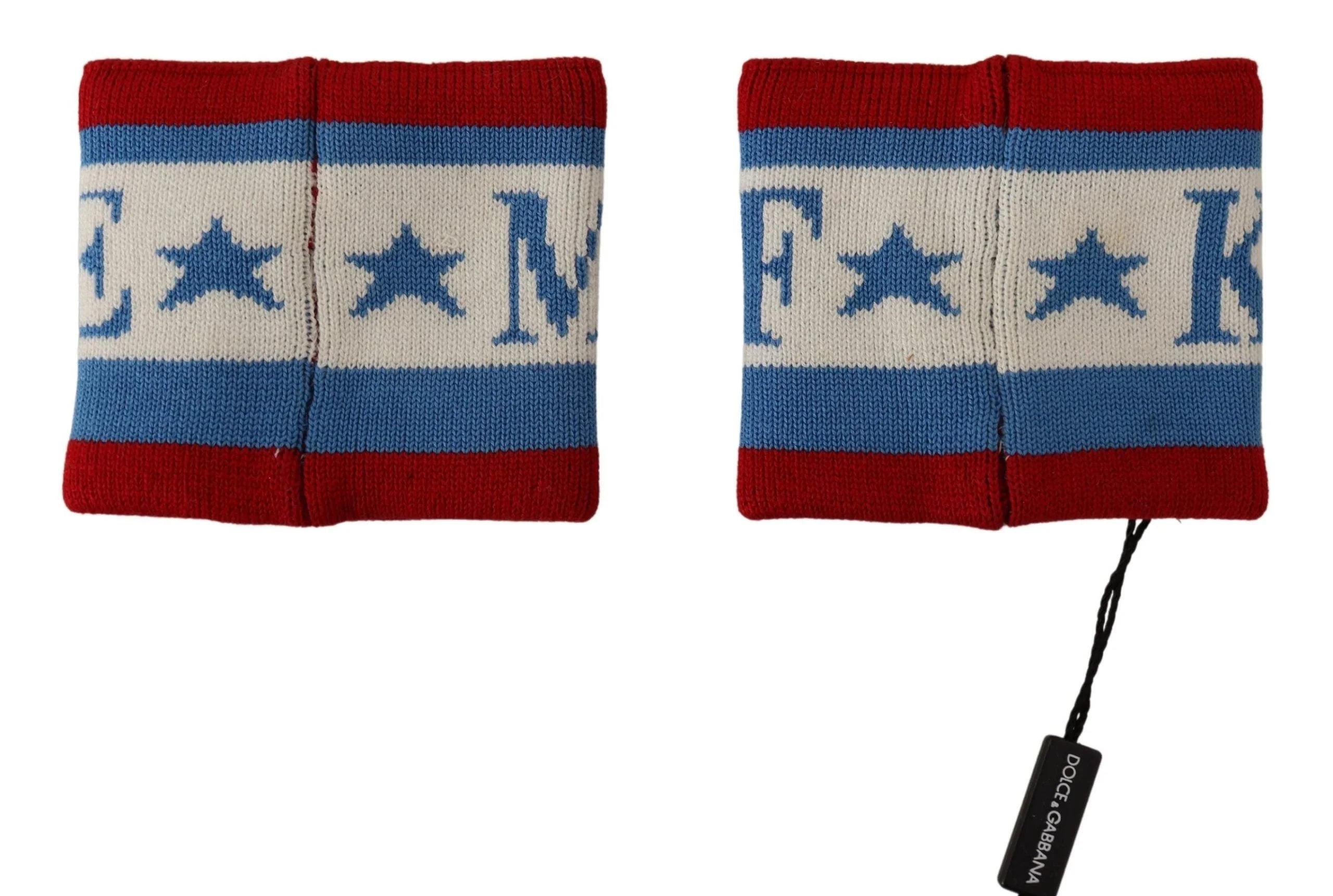 Dolce & Gabbana Multicolor King Of My Life Cashmere Wristband - Wristbands