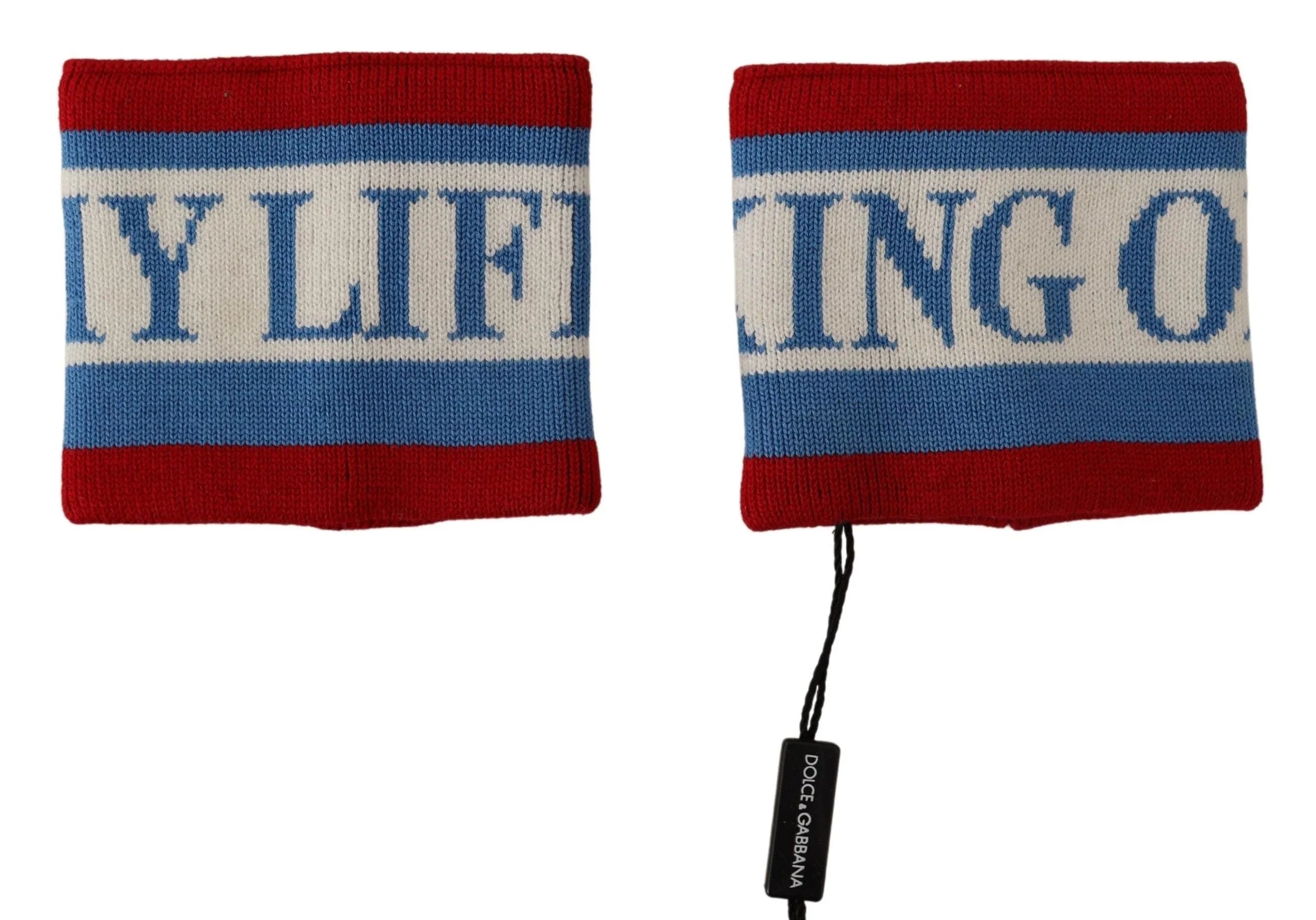 Dolce & Gabbana Multicolor King Of My Life Cashmere Wristband - Wristbands