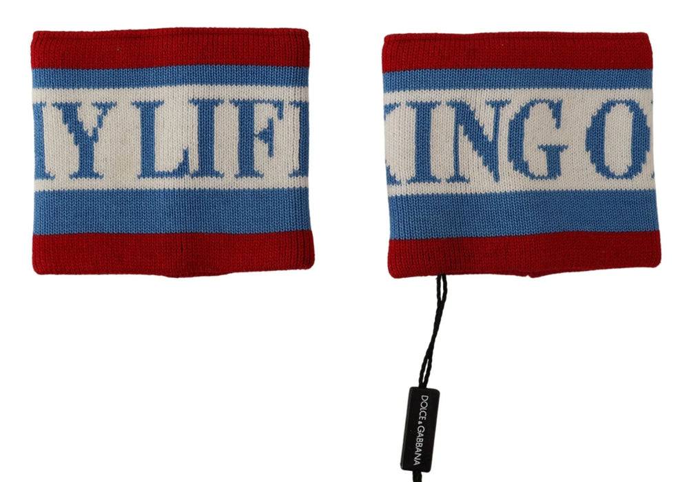 Dolce & Gabbana Multicolor King Of My Life Cashmere Wristband - Wristbands