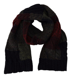 Dolce & Gabbana Multicolor Knitted Men Neck Wrap Shawl Scarf - Scarves & Shawls