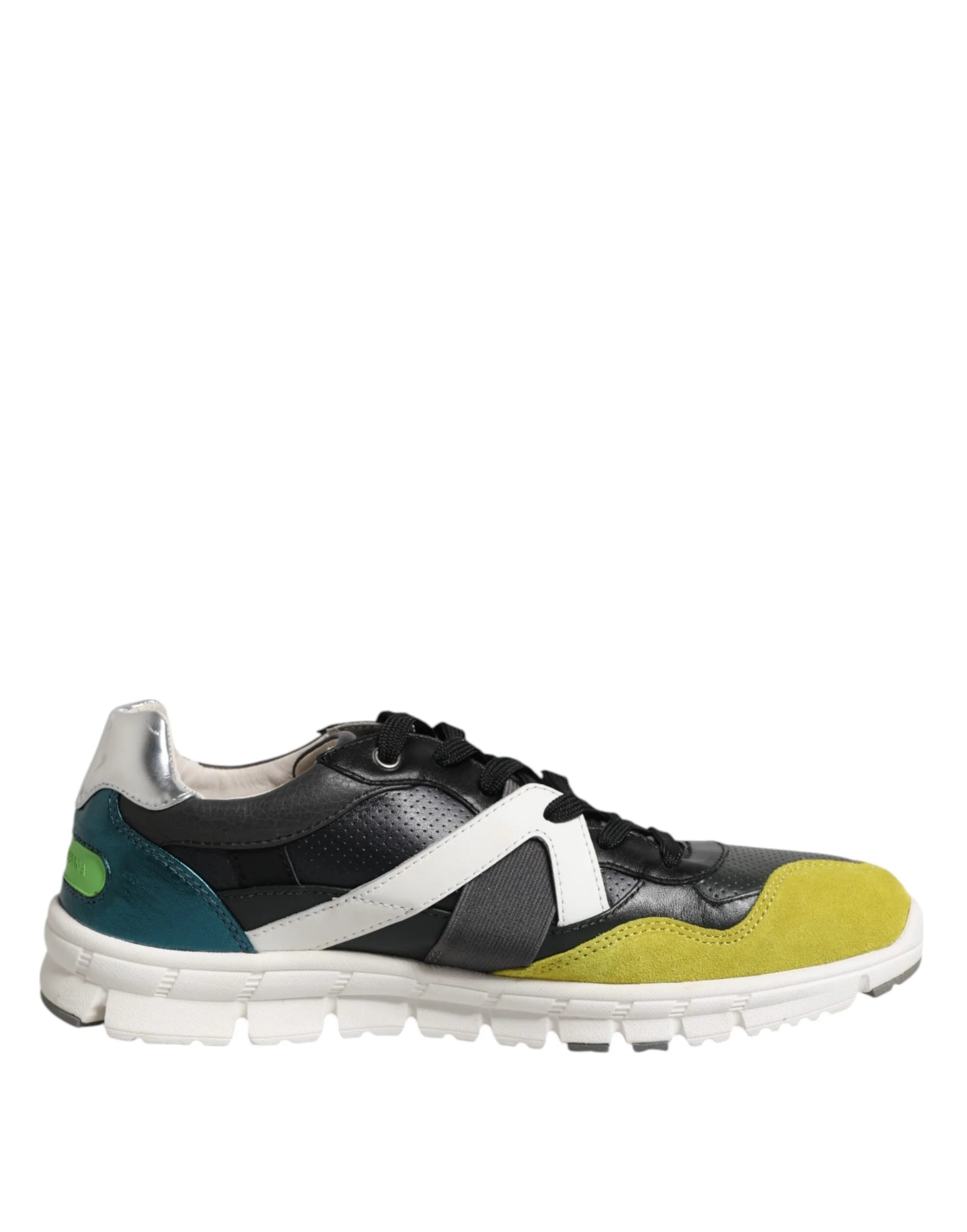 Dolce & Gabbana Multicolor Lace Up Low Top Men Sneakers Shoes - Sneakers