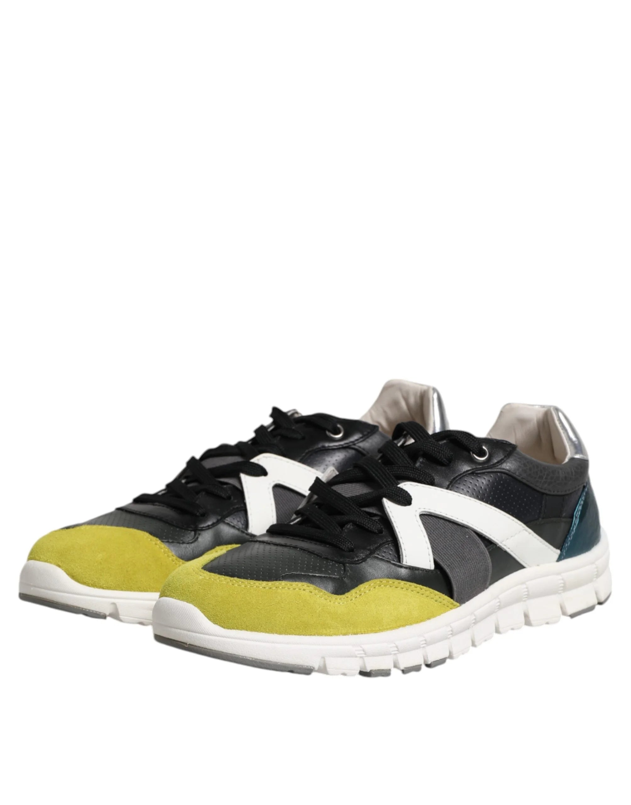 Dolce & Gabbana Multicolor Lace Up Low Top Men Sneakers Shoes - Sneakers
