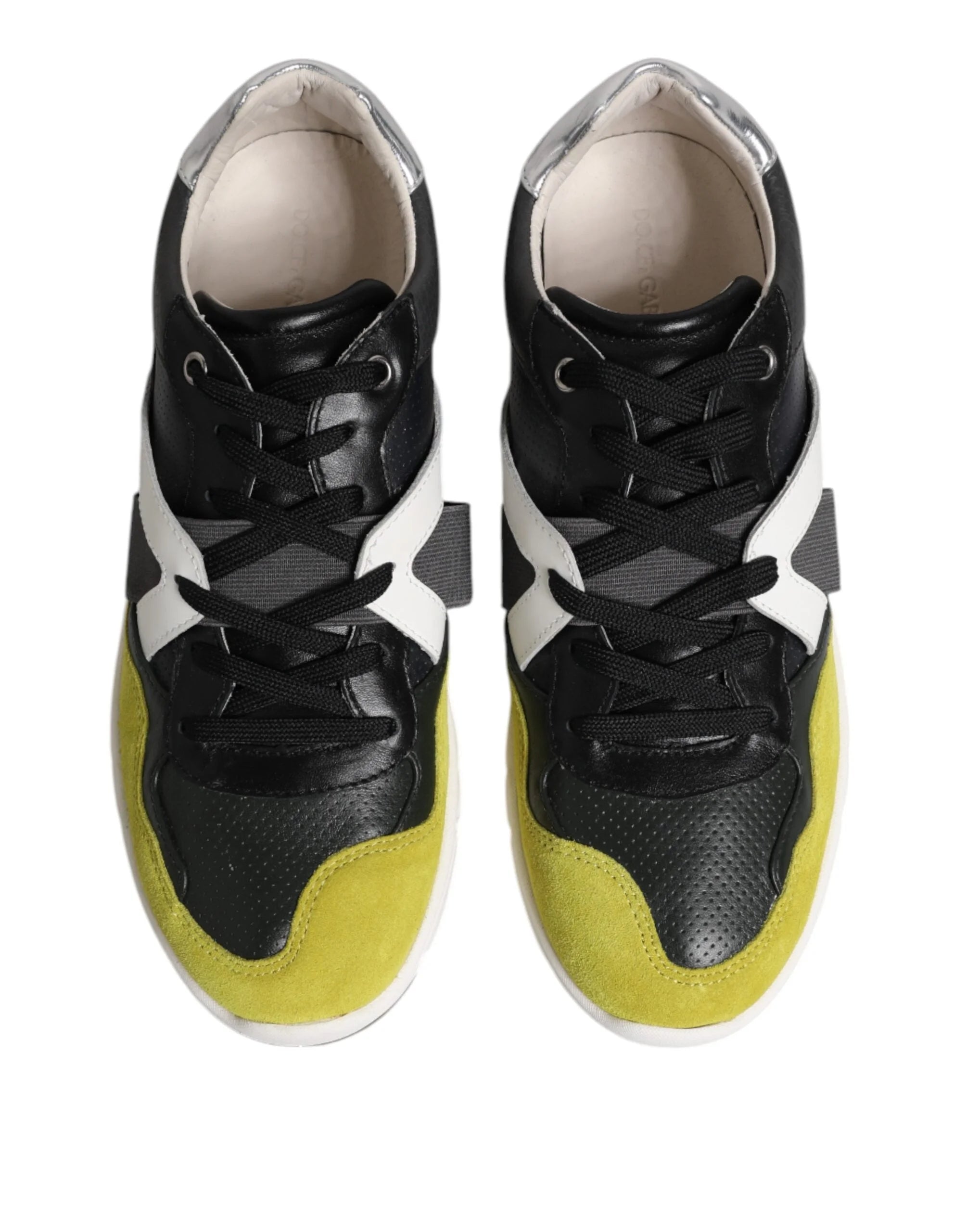 Dolce & Gabbana Multicolor Lace Up Low Top Men Sneakers Shoes - Sneakers