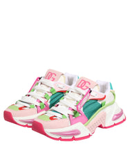 Dolce & Gabbana färgstarka lädersneakers Airmaster - EU35/US4.5